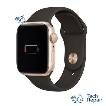 Apple Watch SE (1st Gen) Battery Replacement Apple Watch SE (1st Gen) showing an empty battery icon for battery replacement