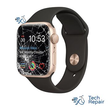 Apple Watch SE (1st Gen) Screen Replacement Apple Watch SE (1st Gen) with a cracked, shattered screen for screen replacement