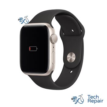 Apple Watch SE (2nd Gen) Battery Replacement Apple Watch SE (2nd Gen) showing an empty battery icon for battery replacement