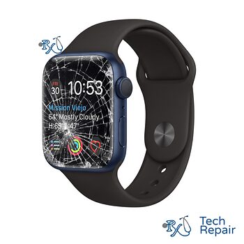 Apple Watch Series 6 Screen Replacement Apple Watch Series 6 with a cracked, shattered screen for screen replacement